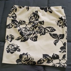 Floral Print Mini Skirt